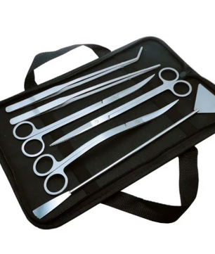 Aquarium Tools Set – RVS Aquascape Gereeadschap met Schaar, Pincet en Schep voor Plantenonderhoud