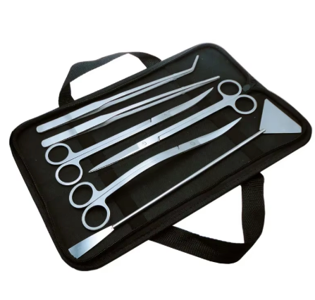 Aquarium Tools Set – RVS Aquascape Gereeadschap met Schaar, Pincet en Schep voor Plantenonderhoud