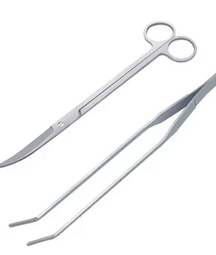 Aquarium Tools Set – RVS Aquascape Gereeadschap met Schaar, Pincet en Schep voor Plantenonderhoud