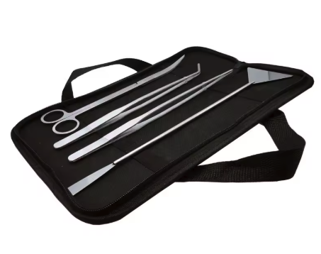 Aquarium Tools Set – RVS Aquascape Gereeadschap met Schaar, Pincet en Schep voor Plantenonderhoud