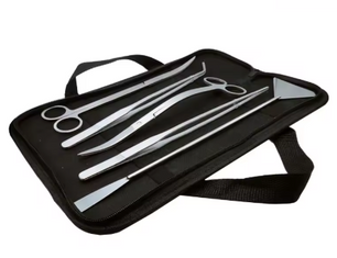 Aquarium Tools Set – RVS Aquascape Gereeadschap met Schaar, Pincet en Schep voor Plantenonderhoud