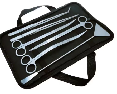 Aquarium Tools Set – RVS Aquascape Gereeadschap met Schaar, Pincet en Schep voor Plantenonderhoud