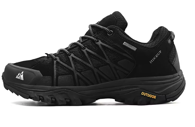 Ademende Wandelschoenen Heren – Comfortabele Trekking Sneakers met Vetersluiting en Demping voor Outdoor