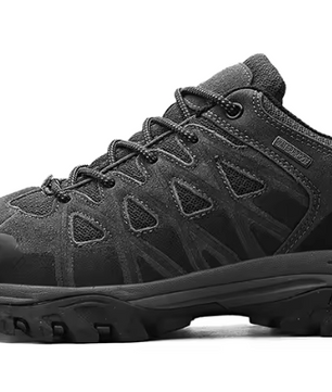 Ademende Wandelschoenen Heren – Comfortabele Trekking Sneakers met Vetersluiting en Demping voor Outdoor