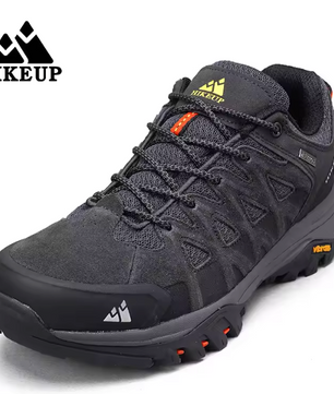 Ademende Wandelschoenen Heren – Comfortabele Trekking Sneakers met Vetersluiting en Demping voor Outdoor