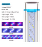 Ultradunne LED Aquarium Verlichting – Klem Lamp voor Aquatische Planten met Blauw, Wit en Rood Licht