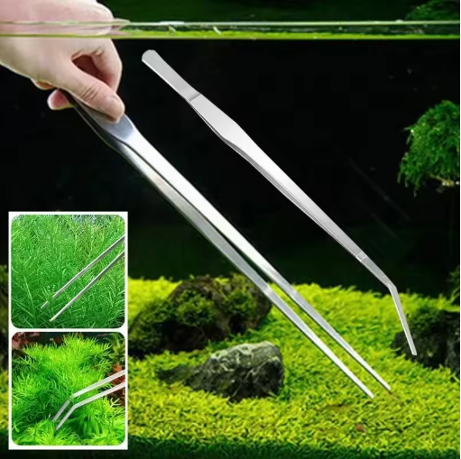 Aquarium Pincet 38 cm – RVS Aquascape Tang voor Planten, Voeren en Onderhoud