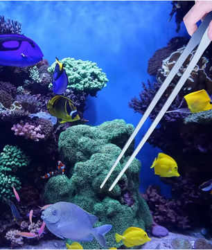 Aquarium Pincet 38 cm – RVS Aquascape Tang voor Planten, Voeren en Onderhoud