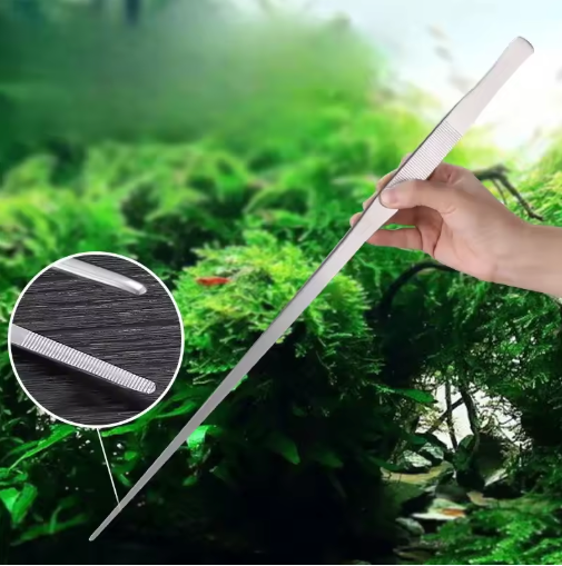 Aquarium Pincet 38 cm – RVS Aquascape Tang voor Planten, Voeren en Onderhoud