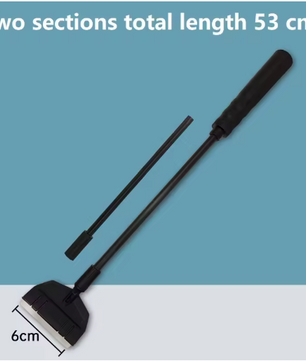 Aquarium Algen Schraper – Reinigingstool voor Glas en Zand met Lange Steel