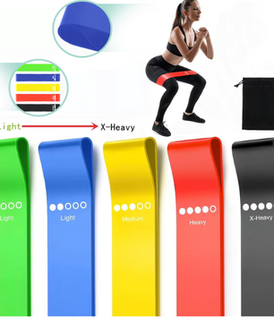 Weerstandsbanden Set 5-Delig – TPE Fitness Elastieken voor Krachttraining, Yoga en Workout