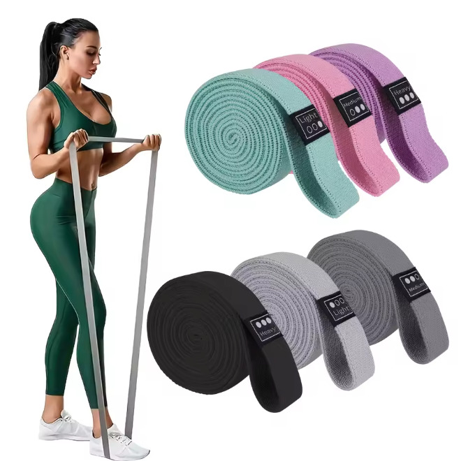 Weerstandsbanden Set – Gebreide Fitness Elastieken voor Yoga, Krachttraining en Stretching