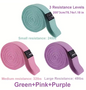 Weerstandsbanden Set – Gebreide Fitness Elastieken voor Yoga, Krachttraining en Stretching