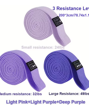 Weerstandsbanden Set – Gebreide Fitness Elastieken voor Yoga, Krachttraining en Stretching