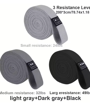 Weerstandsbanden Set – Gebreide Fitness Elastieken voor Yoga, Krachttraining en Stretching