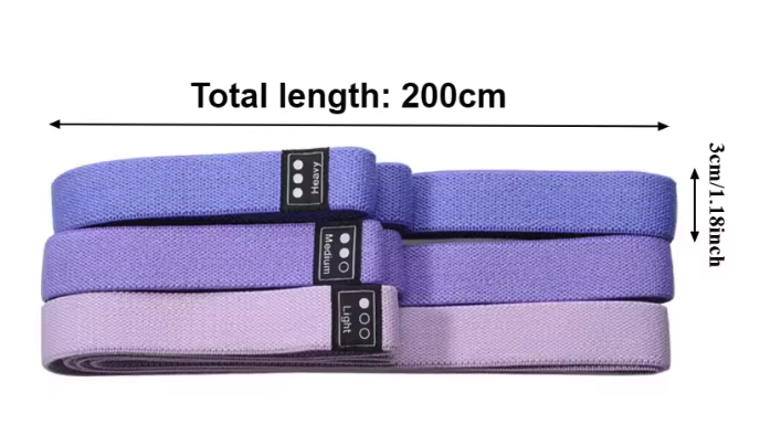 Weerstandsbanden Set – Gebreide Fitness Elastieken voor Yoga, Krachttraining en Stretching