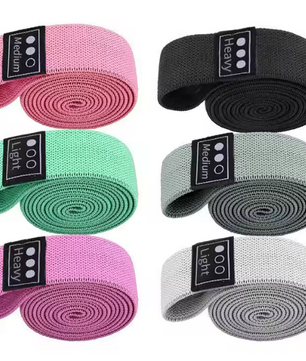 Weerstandsbanden Set – Gebreide Fitness Elastieken voor Yoga, Krachttraining en Stretching