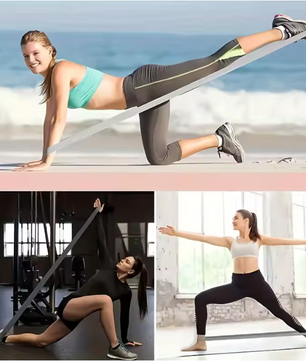 Weerstandsbanden Set – Gebreide Fitness Elastieken voor Yoga, Krachttraining en Stretching