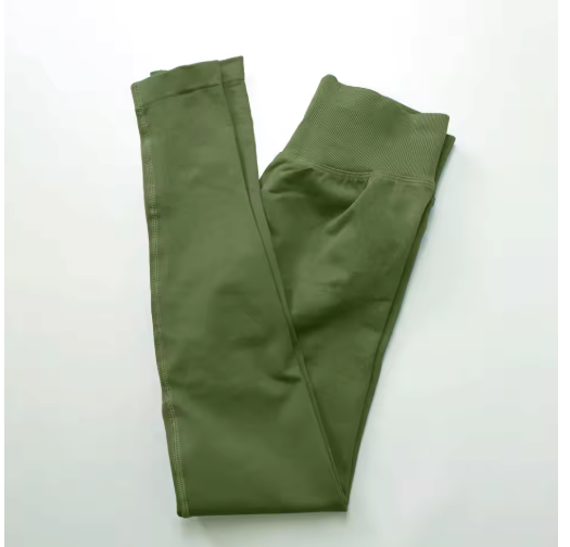 Dames Sport Legging – Seamless Yoga Pants met Scrunch Effect en Comfortabele Pasvorm