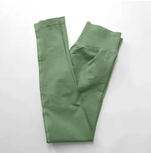 Dames Sport Legging – Seamless Yoga Pants met Scrunch Effect en Comfortabele Pasvorm