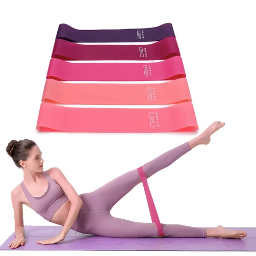 Weerstandsbanden Set 5-Delig – Fitness Elastieken met Verschillende Weerstanden en Opbergtasje