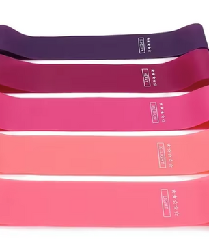 Weerstandsbanden Set 5-Delig – Fitness Elastieken met Verschillende Weerstanden en Opbergtasje