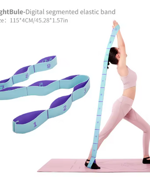 Yoga Stretch Band met Lussen – Elastische Stretch Strap voor Flexibiliteit en Training