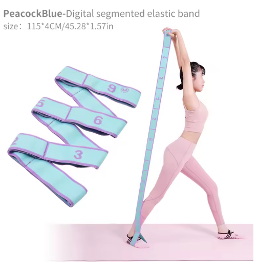 Yoga Stretch Band met Lussen – Elastische Stretch Strap voor Flexibiliteit en Training
