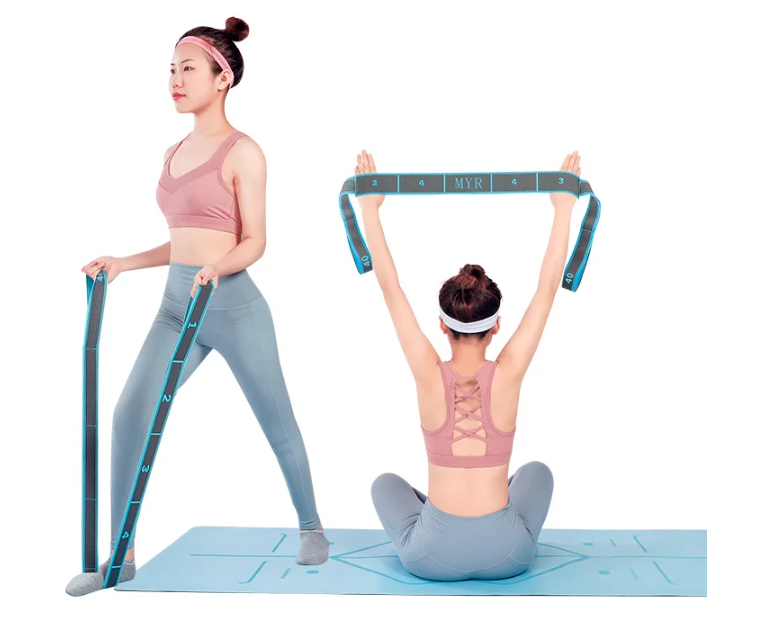 Yoga Stretch Band met Lussen – Elastische Stretch Strap voor Flexibiliteit en Training