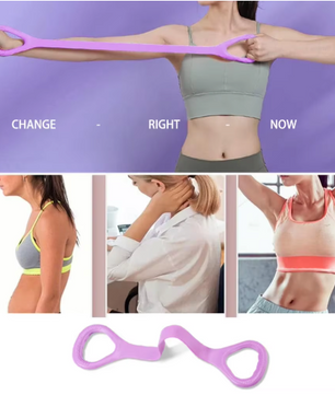 8-Vorm Fitness Weerstandsband – Elastiek voor Arm, Rug en Schouder Training