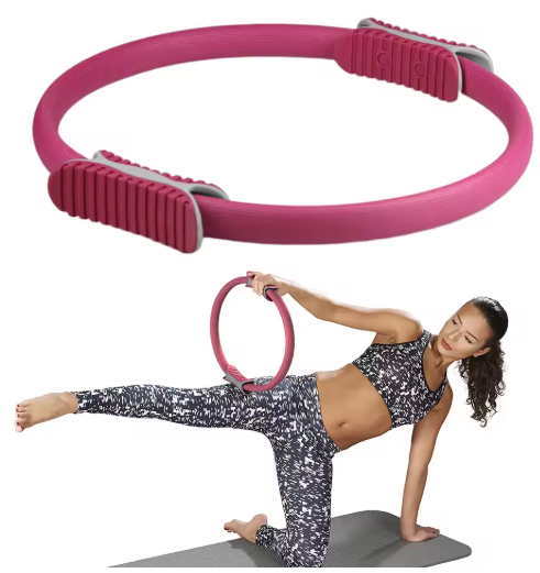 Pilates Ring met Handgrepen – Fitness Ring voor Yoga, Core en Full Body Training