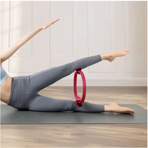 Pilates Ring met Handgrepen – Fitness Ring voor Yoga, Core en Full Body Training