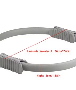 Pilates Ring met Handgrepen – Fitness Ring voor Yoga, Core en Full Body Training