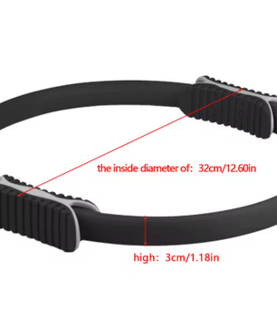 Pilates Ring met Handgrepen – Fitness Ring voor Yoga, Core en Full Body Training