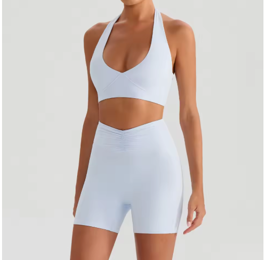 Dames Sportset 2-Delig – Yoga Set met Sport BH en Flared Broek voor Fitness en Workout