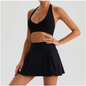 Dames Sportset 2-Delig – Yoga Set met Sport BH en Flared Broek voor Fitness en Workout