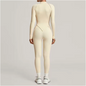 Dames Sport Jumpsuit – Yoga Bodysuit met Lange Mouwen voor Fitness en Workout