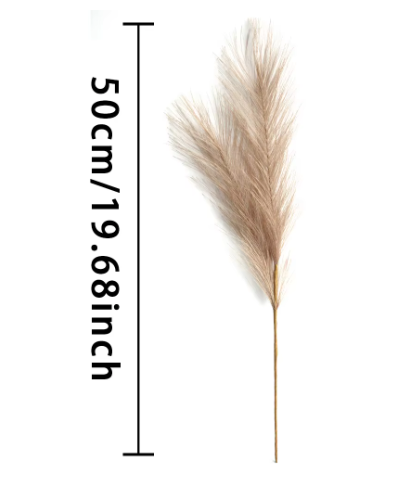 Kunst Pampas Gras Set 6 Stuks – Decoratieve Droogbloemen voor Interieur en Styling