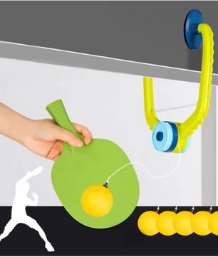 Hangende Tafeltennis Trainer Set – Indoor Pingpong Oefenset met Batje en Ballen