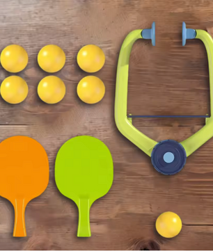 Hangende Tafeltennis Trainer Set – Indoor Pingpong Oefenset met Batje en Ballen