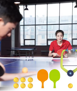 Hangende Tafeltennis Trainer Set – Indoor Pingpong Oefenset met Batje en Ballen