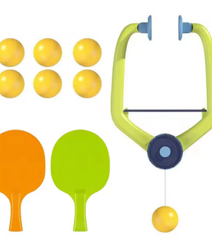 Hangende Tafeltennis Trainer Set – Indoor Pingpong Oefenset met Batje en Ballen
