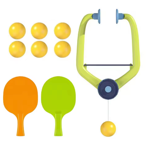 Hangende Tafeltennis Trainer Set – Indoor Pingpong Oefenset met Batje en Ballen
