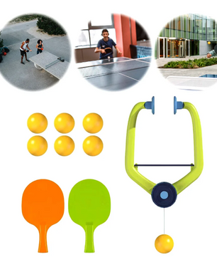 Hangende Tafeltennis Trainer Set – Indoor Pingpong Oefenset met Batje en Ballen