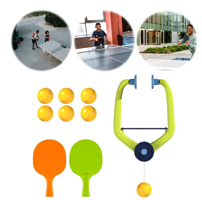 Hangende Tafeltennis Trainer Set – Indoor Pingpong Oefenset met Batje en Ballen