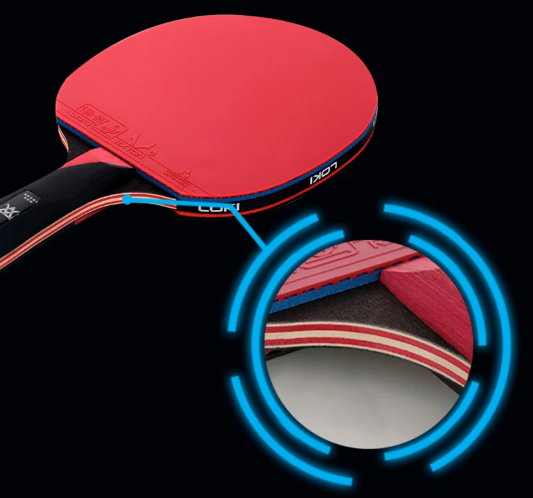 Professionele Tafeltennis Bat 9 Sterren – Carbon Pingpong Racket met Hoge Spin en Controle