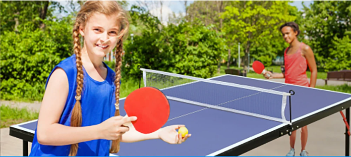 Mini Tafeltennistafel Inklapbaar 137 cm – Pingpong Set met Net, Batjes en Ballen