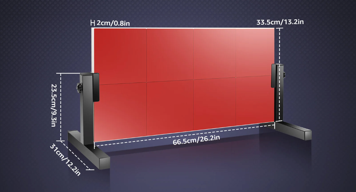 Tafeltennis Rebound Board – Pingpong Trainer met 360° Verstelbare Hoek voor Zelftraining