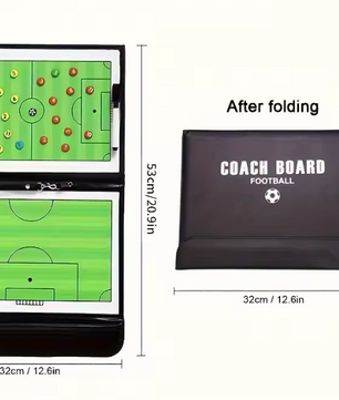 Opvouwbaar Magnetisch Tactiekbord Voetbal 54 cm – Coaching Bord