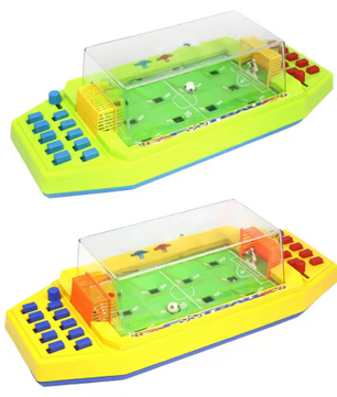 Mini Tafelvoetbal Spel 43 cm – Desktop Voetbalspel met Scorebord voor 2 Personen